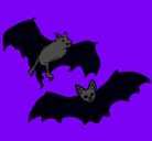 Dibujo Un par de murciélagos pintado por blas