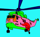 Dibujo Helicóptero al rescate pintado por ciro