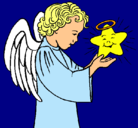 Dibujo Ángel y estrella pintado por gauta 