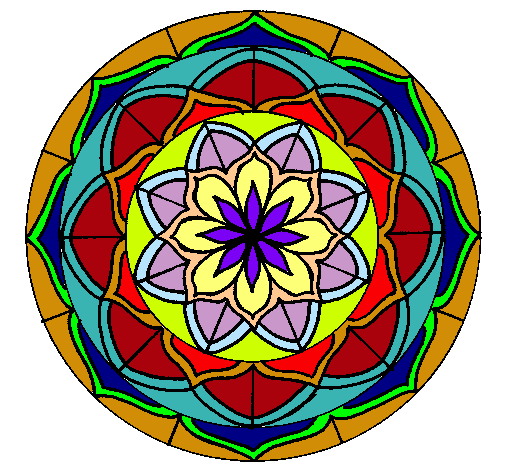 Dibujo Mandala 6 pintado por dianita