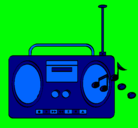 Dibujo Radio cassette 2 pintado por ghiane