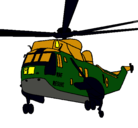 Dibujo Helicóptero al rescate pintado por samu
