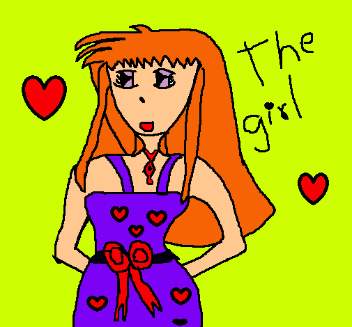 Dibujo The girl pintado por amalia