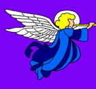 Dibujo Ángel con grandes alas pintado por alexca
