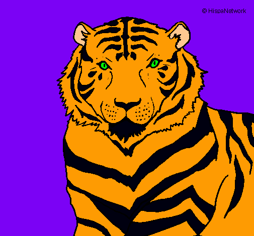 Dibujo Tigre pintado por juilo99