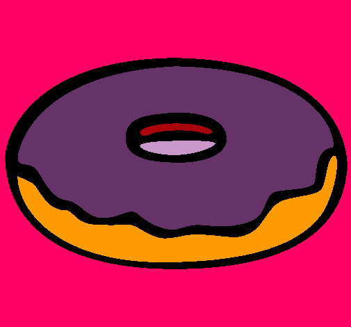 Dibujo Donuts pintado por sasa