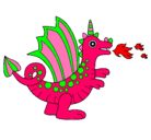 Dibujo Dragón alegre II pintado por dragoncito