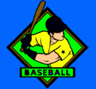 Dibujo Logo de béisbol pintado por Castillos