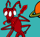 Dibujo Hormiga alienigena pintado por robert