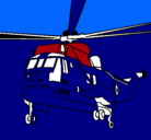 Dibujo Helicóptero al rescate pintado por mnbvcx
