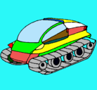 Dibujo Nave tanque pintado por raul