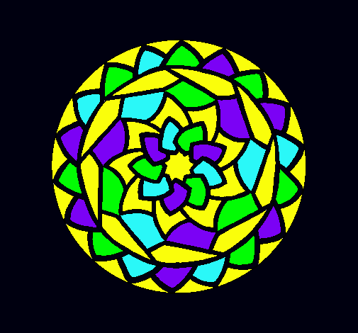 Dibujo Mandala 1 pintado por selima