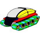 Dibujo Nave tanque pintado por klinto