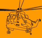 Dibujo Helicóptero al rescate pintado por angel