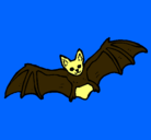Dibujo Murciélago volando pintado por joajoel