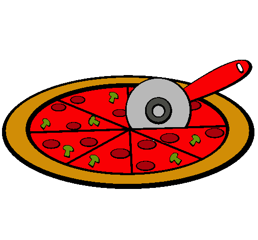 Dibujo Pizza pintado por erika123