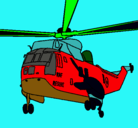 Dibujo Helicóptero al rescate pintado por marcos