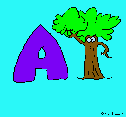 Dibujo Árbol pintado por alilu