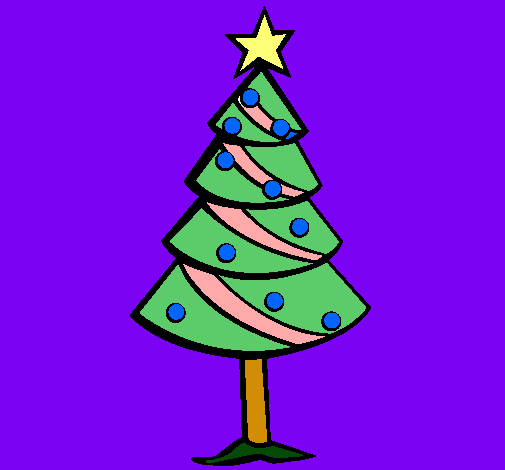 Dibujo Árbol de navidad II pintado por perlajuai