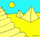 Dibujo Pirámides pintado por felipe
