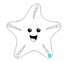 Dibujo Estrella de mar pintado por estre