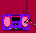 Dibujo Radio cassette 2 pintado por fernana