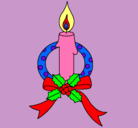 Dibujo Vela de navidad III pintado por myrna