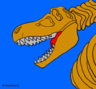 Dibujo Esqueleto tiranosaurio rex pintado por ngjdi3646