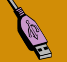 Dibujo USB pintado por rios