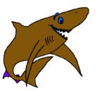 Dibujo Tiburón alegre pintado por anthony40