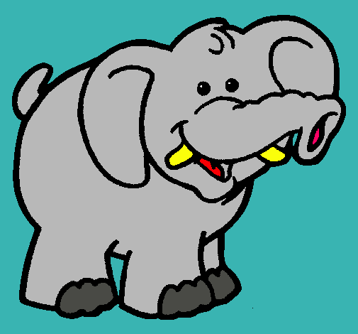 Dibujo Elefante pintado por maite1162