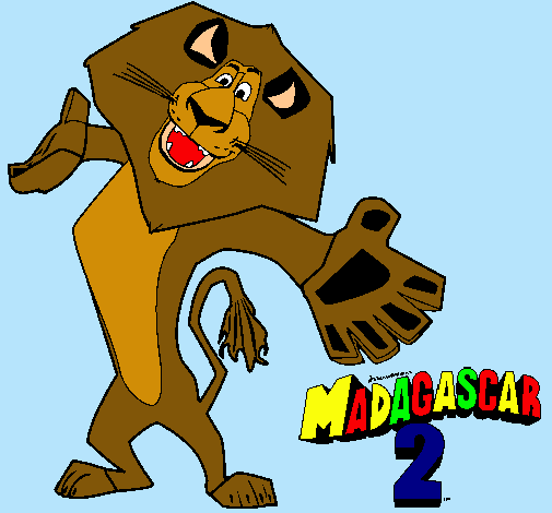 Dibujo Madagascar 2 Alex 2 pintado por NoeJDB