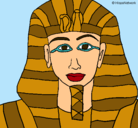 Dibujo Tutankamon pintado por TONI