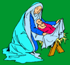 Dibujo Nacimiento del niño Jesús pintado por elisabeth