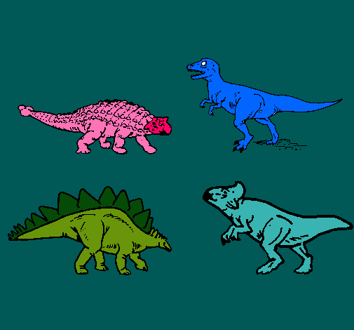 Dibujo Dinosaurios de tierra pintado por sofyprincessofg