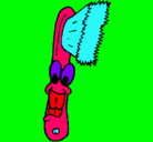 Dibujo Cepillo de dientes pintado por lorea