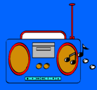 Dibujo Radio cassette 2 pintado por richi