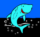 Dibujo Tiburón pintado por toni