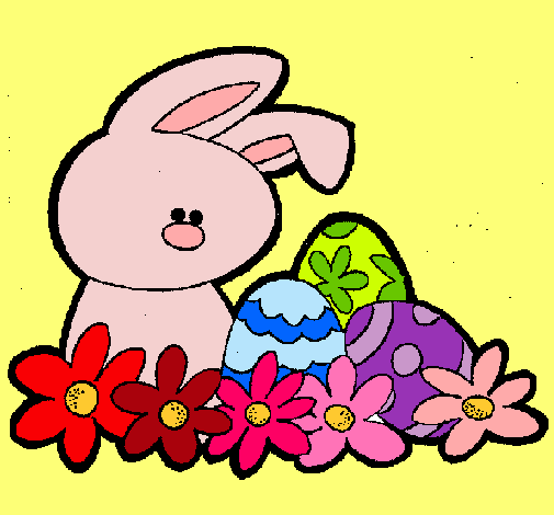 Dibujo Conejito de pascua pintado por Aime