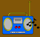 Dibujo Radio cassette 2 pintado por maicel