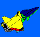Dibujo Nave cohete pintado por FAGTAR