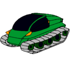 Dibujo Nave tanque pintado por tanque