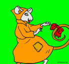Dibujo La ratita presumida 7 pintado por Amigos