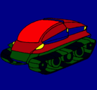 Dibujo Nave tanque pintado por EMMANUEL