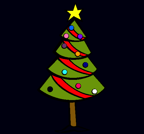 Dibujo Árbol de navidad II pintado por naldanny