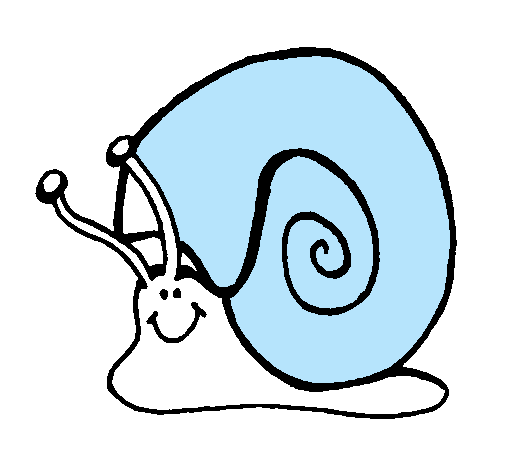 Dibujo Caracol  pintado por paris