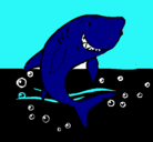 Dibujo Tiburón pintado por guillermo