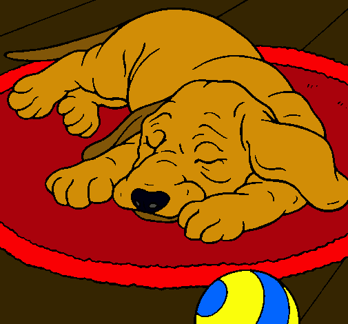 Dibujo Perro durmiendo pintado por camila14