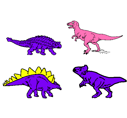 Dibujo Dinosaurios de tierra pintado por Bruno