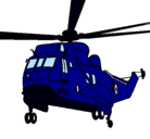 Dibujo Helicóptero al rescate pintado por tanque